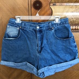 High waisted “mom” shorts
